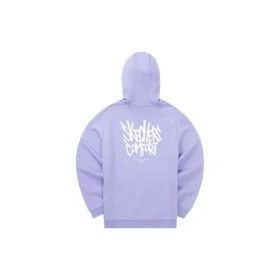 Sudadera con capucha y gráfico «Purple White»