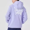 Sudadera con capucha y gráfico «Purple White»