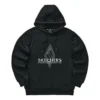 Sudadera con capucha y letras de la serie Diamond «Negro Blanco»