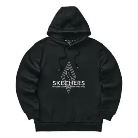 Sudadera con capucha y letras de la serie Diamond «Negro Blanco»