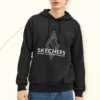 Sudadera con capucha y letras de la serie Diamond «Negro Blanco»