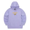 Sudadera con capucha y letras impresas de la serie Casual Colorida «Purple Yellow»