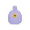 Sudadera con capucha y letras impresas de la serie Casual Colorida «Purple Yellow»