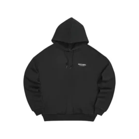 Sudadera con capucha y logo impreso «Negro Blanco»