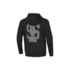Sudadera con capucha y logo impreso «Negro Blanco Azul»