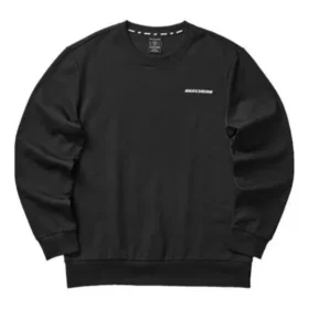 Sudadera con cuello redondo y estampado de la serie Casual Colorful «Black White»