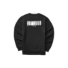 Sudadera con cuello redondo y estampado de la serie Casual Colorful «Black White»