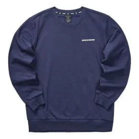 Sudadera con cuello redondo y estampado de la serie Casual Colorful «Navy White»