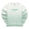 Sudadera con cuello redondo y letras degradadas «Green White»