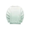 Sudadera con cuello redondo y letras degradadas «Green White»