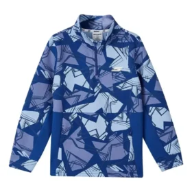 Sudadera con medio cremallera y estampado completo de la serie Sports Leisure «Azul»
