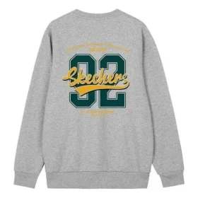 Sudadera con número impreso «Gris, negro y blanco»