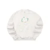 Sudadera de cuello redondo con gráfico Skechers x XIAOLI «Gris-Blanco»