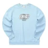 Sudadera de cuello redondo con letras de la serie Casual «Azul Blanco»