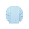 Sudadera de cuello redondo con letras de la serie Casual «Azul Blanco»