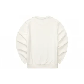 Sudadera de cuello redondo con letras de la serie Casual «Blanco Azul»