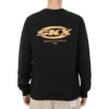 Sudadera de cuello redondo con logo Skechers x SKX «Negro Amarillo»