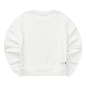 Sudadera de cuello redondo holgada de color liso «Blanca» Sudadera de cuello redondo holgada de color liso «Blanca»
