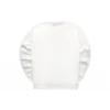 Sudadera de felpa con cuello redondo y logo «Blanco Rojo Azul»