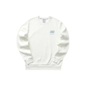 Sudadera de manga corta de la serie Casual Colorida «Blanco Verde»