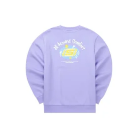 Sudadera de marca de la serie Casual Colorida «Morado Amarillo»