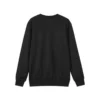 Sudadera de punto holgada de color liso «Burdeos Negro»