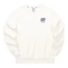 Sudadera informal de punto con cuello redondo y estampado de letras «Blanco»