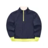 Sudadera reversible con cuello de pie de la serie Stroll «Beige, verde, negro, amarillo»