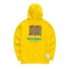 Sudaderas con capucha y estampado «Amarillo Blanco Azul»