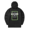 Sudaderas con capucha y estampado «Black White Green»