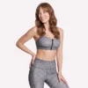 Sujetador deportivo con cremallera frontal y estampado Go Walk Evolution Sujetador deportivo con cremallera frontal y estampado Go Walk Evolution