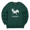 Suéter casual con gráfico «Green White»