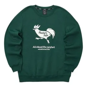Suéter casual con gráfico «Green White»