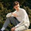 Suéter casual de cuello redondo «Blanco»
