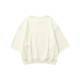 Suéter casual de cuello redondo con letras impresas «Beige» Suéter casual de cuello redondo con letras impresas «Beige»