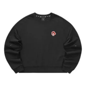 Suéter casual de cuello redondo «Negro Rojo»