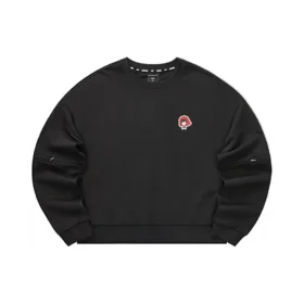 Suéter casual de cuello redondo «Negro Rojo»