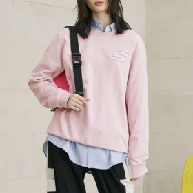 Suéter casual de cuello redondo «Pink»