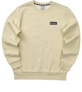 Suéter casual de manga larga con logo estampado «Beige»