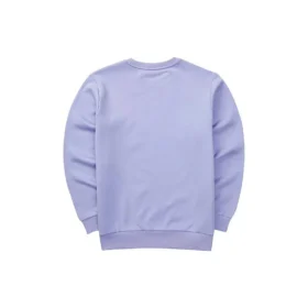 Suéter casual de manga larga con logo estampado «Morado Negro»
