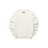 Suéter de cuello redondo con gráfico «Blanco, negro y rojo»