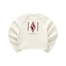 Suéter de cuello redondo con logo impreso «Blanco Rojo» Suéter de cuello redondo con logo impreso «Blanco Rojo»