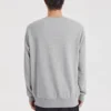 Suéter de cuello redondo con logo impreso «Negro Gris Blanco Púrpura»