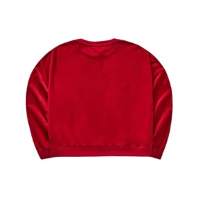 Suéter de cuello redondo de la serie CNY «Rojo-Blanco»