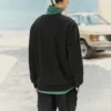 Suéter de marca de la serie Casual Colorida «Negro Verde»