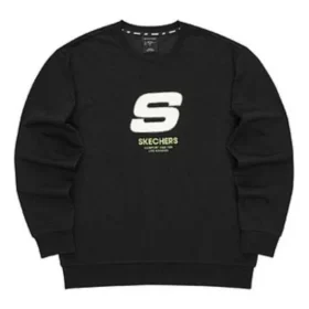 Suéter Sport Letter Crew «Negro Blanco»