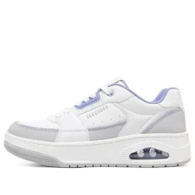Uno Court – Zapatos de estilo Court «Blanco Gris Azul»