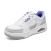 Uno Court – Zapatos de estilo Court «Blanco Gris Azul»
