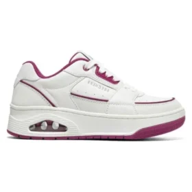 Uno Court – Zapatos de estilo Court «Blanco Rojo»