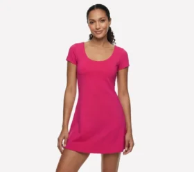 Vestido de manga corta con escote redondo Go Walk